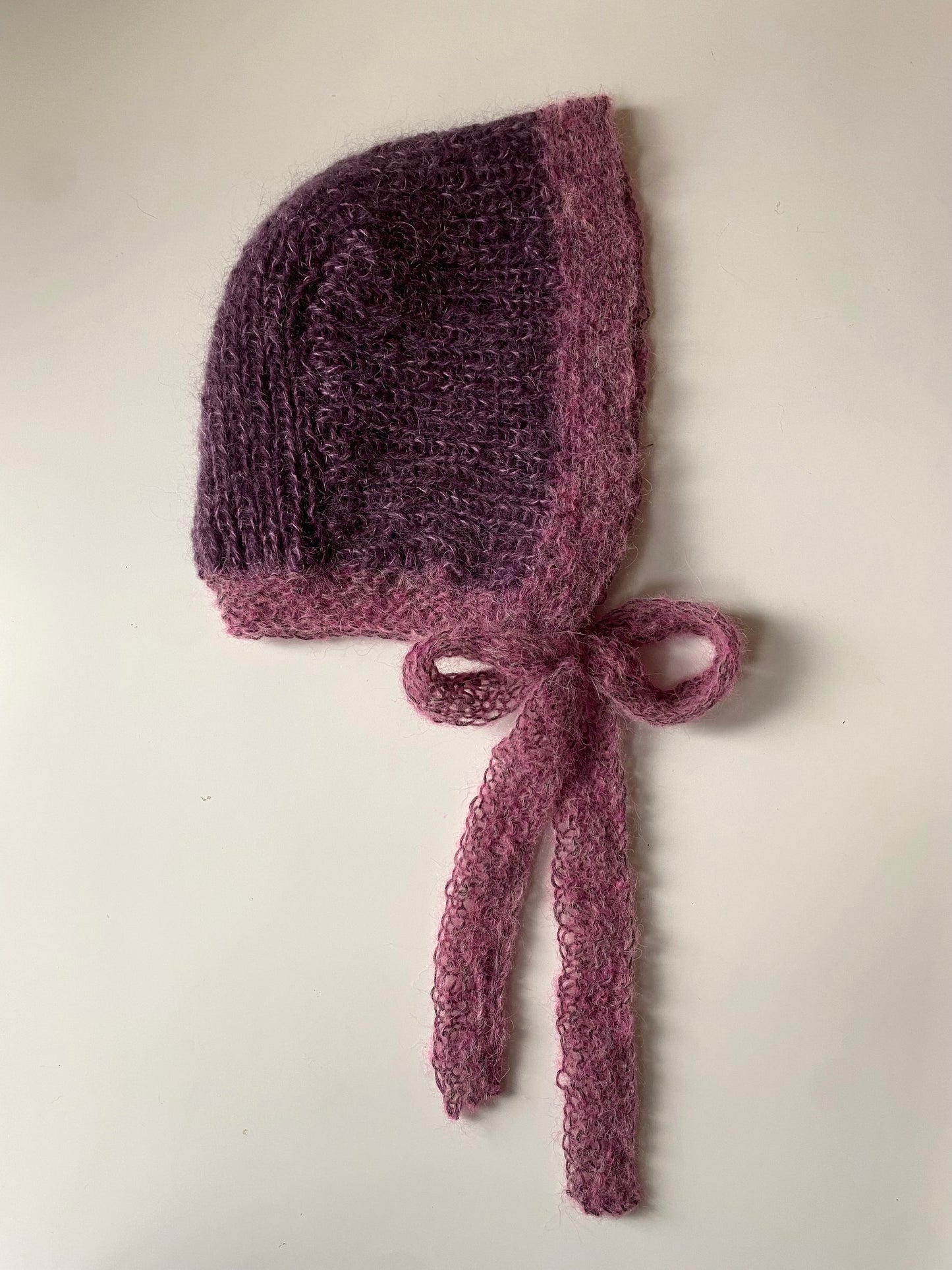 purple and pink bonnet